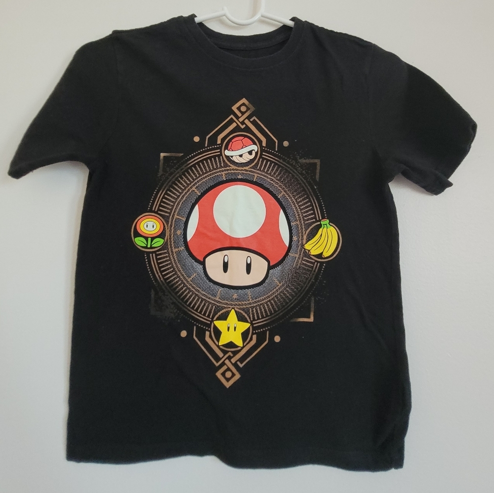 Super Mario Mushroom Short Sleeve Shirt